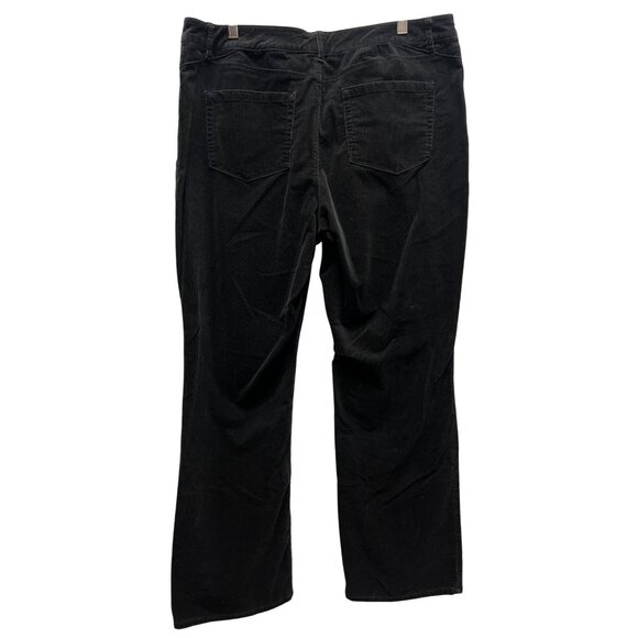 Coldwater Creek Natural Fit Bootcut Black Corduroy Pants - Picture 5 of 7